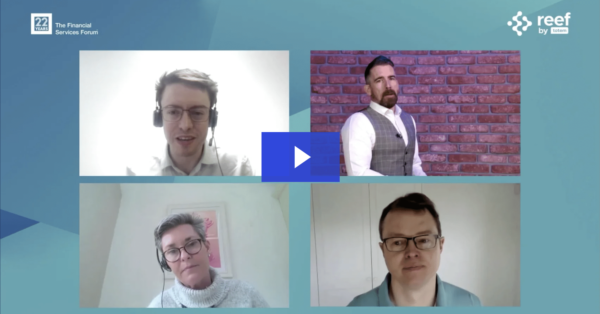 Speakers on the pannel of a webinar discussing client engagement